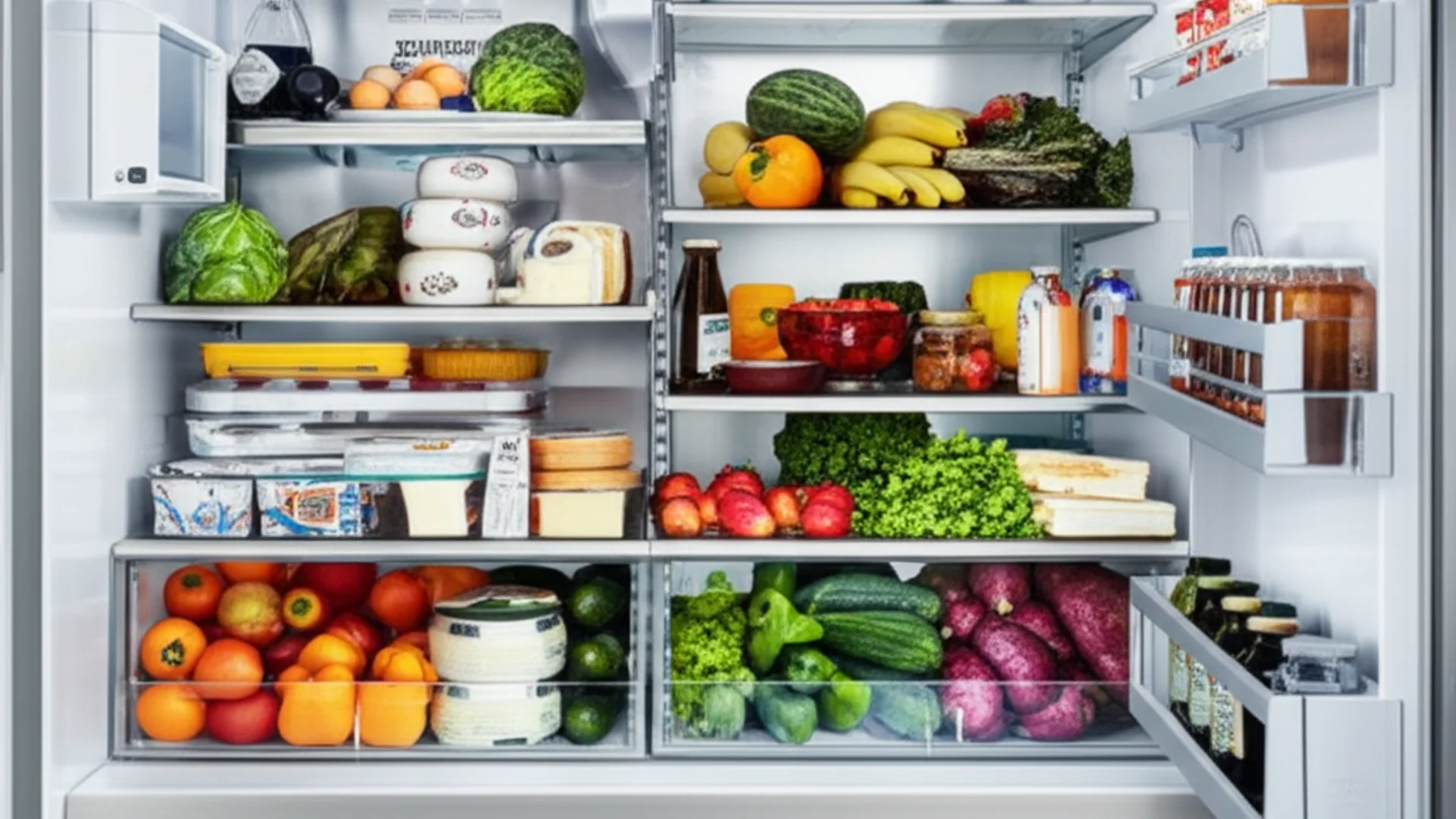 Sub-Zero refrigerator interior with fresh food
